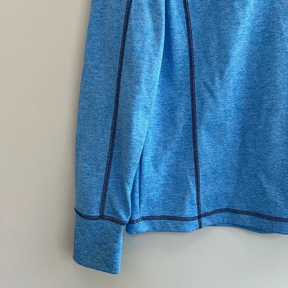 Vineyard Vines Palmetto Quarter-Zip Performance Pullover in Ocean Breeze Blue, S - Picture 6 of 10